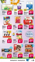 Gazetka promocyjna Netto - Angebote ab Montag - Gazetka - ważna od 09.04 do 09.04.2022 - strona 5 - produkty: coppenrath, danone, danone fruchtzwerge, Dany, dany sahne, eier, eis, frucht, fruchtzwerge, gin, joghur, joghurt, Käse, Kinder, kinder pingui, landkäse, landliebe, Meister, mousse, ndk, Ofen, original wagner, philadelphia, pingui, pizza, sahne, schlagsahne, schmand, steinofen, steinofen pizza, Ti, torte, vanille, viennetta, wagner