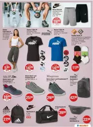 Gazetka promocyjna Vmarkt - Prospekte - Gazetka - ważna od 01.05 do 01.05.2024 - strona 21 - produkty: Adidas, Bau, baumwolle, Cap, damen t-shirt, gürteltasche, hose, rucksack, sac, shirt, sneaker, Sport, sporttasche, T-Shirt, Tasche, tee, Ti, wolle