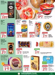 Gazetka promocyjna Globus - Prospekte - Gazetka - ważna od 26.02 do 26.02.2022 - strona 9 - produkty: ACC, angebot, angebotspreis, aufstrich, baguette, beutel, bio, bohne, bohnen, brot, brotaufstrich, brötchen, bünting tee, Cap, cappuccino, chia, cin, eis, gin, golden toast, kaffee, kaffeepads, kölln, latte, latte macchiato, mac, macchiato, milch, Milchbrötchen, mövenpick, mövenpick kaffee, müsli, nestlé, reis, sandwich, Segafredo, senseo, südtiroler, tee, Ti, tiefst-preis, toast, zentis