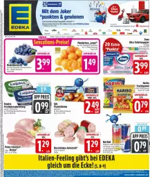 Gazetka promocyjna Edeka - Prospekte - Gazetka - ważna od 08.11 do 08.11.2025 - strona 1 - produkty: aufschnitt, Becher, beere, beeren, beutel, braten, coupon, deka, drink, energy drink, exquisa, fisch, fischstäbchen, frischkäse, frucht, fruchtgummi, goldbären, haribo, heidelbeere, heidelbeeren, iglo, Käse, LG, mandarine, mandarinen, papier, payback, pute, red bull, schinken, schnitzel, Ti, toilettenpapier, zewa