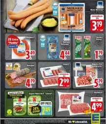 Gazetka promocyjna Edeka - Prospekte - Gazetka - ważna od 08.11 do 08.11.2025 - strona 17 - produkty: angebot, auer, Bau, Bauer, Cabanossi, eier, eis, ente, fleisch, hackfleisch, im zarten saitling, reis, rügenwalder, rügenwalder mühle, salami, schnitzel, schwein, spitzenqualität, Ti, wein, wiener, wiener würstchen, wiesbauer, würstchen