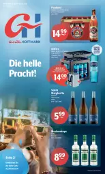 Gazetka promocyjna Getraenke Hoffmann - Prospekte - Gazetka - ważna od 02.09 do 02.09.2023 - strona 1 - produkty: bier, decke, ecco, elle, flasche, frizzante, margherita, moskovskaya, natur, Paula, paulaner, prosecco, rel, Selters, Tasche, Ti, vodka