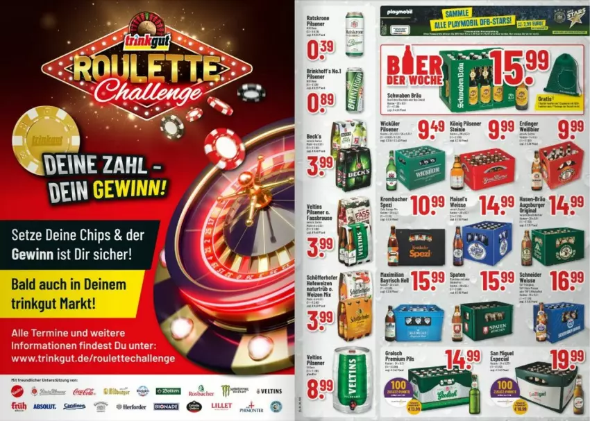 Aktueller Prospekt Trinkgut - Prospekte - von 27.05 bis 01.06.2024 - strona 2 - produkty: becks, bier, burger, chips, eis, erdinger, krombache, krombacher, krone, natur, pils, pilsener, Spezi, Ti, veltins, WICK