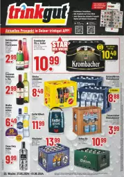 Gazetka promocyjna Trinkgut - Prospekte - Gazetka - ważna od 01.06 do 01.06.2024 - strona 1 - produkty: Alwa, angebot, angebote, Bau, burgwallbronn, ecco, eis, elle, erde, freixenet, frucht, fruchtsecco, krombache, krombacher, LG, limo, limonade, limonaden, mönchshof, pils, radler, rotkäppchen, Schal, sekt, sinalco, smartphone, steiner, Tasche, Three Sixty, Ti, tuc, vodka, wasser, wodka