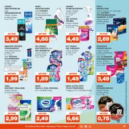 Gazetka promocyjna Real - Gazetka - ważna od 26.08 do 26.08.2023 - strona 19 - produkty: ariel, Discreet, eis, ente, felix, gin, HP, hundenahrung, Kalkreiniger, katzennahrung, kraft, küche, Küchen, lenor, LG, Meister, meister proper, oxi action, papier, parfum, reiniger, sensations, Ti, toilettenpapier, Trockennahrung, vanish, vita, vitakraft, Waschpulver, wc frisch, zewa