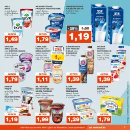 Gazetka promocyjna Real - Gazetka - ważna od 26.08 do 26.08.2023 - strona 7 - produkty: arla, arla skyr, bärenmarke, Becher, butter, buttermilch, Dr. Oetker, eis, eiskaffee, exquisa, frucht, Fruchtquark, grütze, halbfettmargarine, haltbare milch, joghur, joghurt, kaffee, kakao, Kinder, kinder pingui, landliebe, lätta, margarine, milch, Milchschnitte, milram, pingui, pudding, quark, rahmjoghurt, reis, Rote Grütze, sahne, Skyr, Ti, weihenstephan