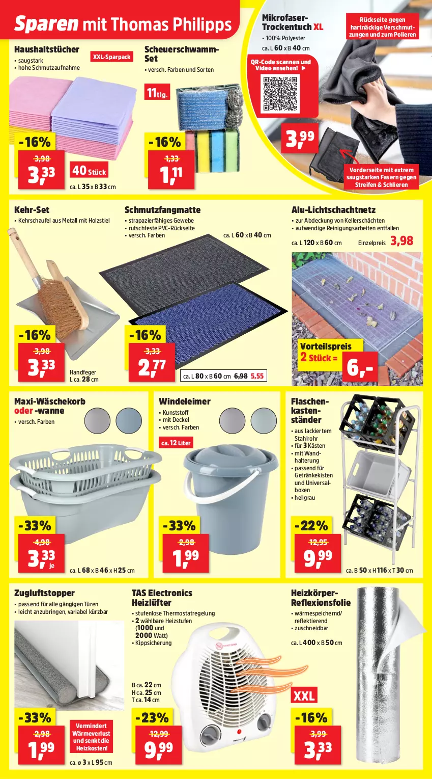 Aktueller Prospekt Thomas Philipps - von 05.01 bis 10.01.2026 - strona 2 - produkty: decke, Deckel, deo, eimer, eis, elle, flasche, getränk, getränke, haushaltstücher, Heu, Holz, korb, lack, leimer, LG, mikrofaser, passend für alle, reifen, Reinigung, reis, Ria, ring, schmutzfangmatte, schwamm, thermostat, Ti, Tiere, topper, tuc, tücher, vorteilspreis, wandhalterung, Wanne, wäschekorb, Zugluftstopper