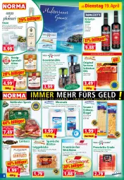 Gazetka promocyjna Norma - Norma - Gazetka - ważna od 26.04 do 26.04.2022 - strona 8 - produkty: blätterteig, blätterteiggebäck, Blüte, blütenhonig, cranberry, decke, Deckel, eis, erdnuss, flasche, französischer weichkäse, gelee, gewürz, Gewürzmühle, gewürzsalz, gin, honig, Käse, kräuter, kräuterlikör, kühlregal, likör, mandel, mandeln, meersalz, natur, nuss, nussriegel, ouzo, pfeffer, pril, prosciutto, prosciutto crudo, regal, reis, riegel, rohschinken, salz, sanddorn, schinken, serrano, serrano schinken, sesam, Speck, Spezi, spirituosen, südtiroler, Ti, tuc, weichkäse, zitrone