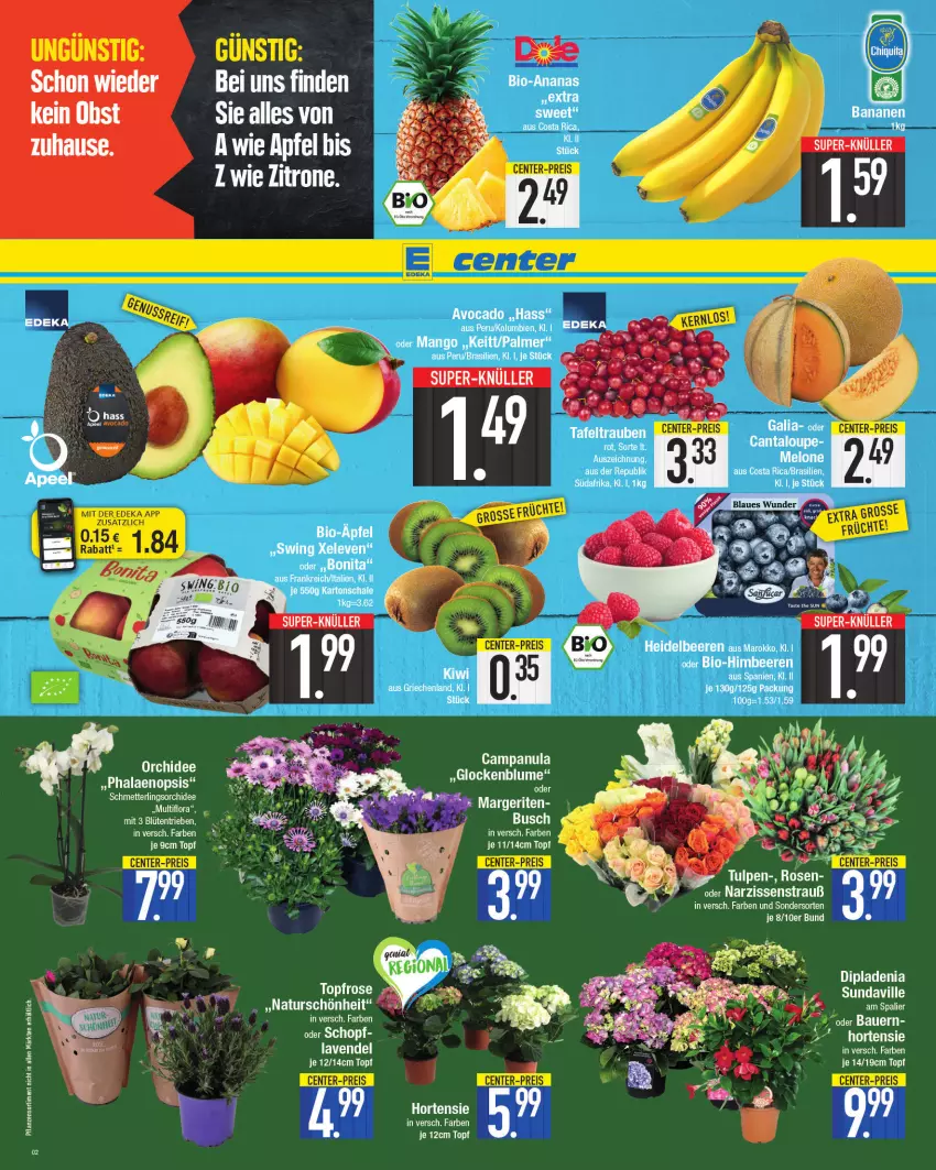 Aktueller Prospekt E Center - Angebote der Woche - von 11.04 bis 16.04.2022 - strona 2 - produkty: apfel, banane, bananen, obst, Ti, zitrone