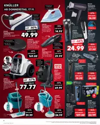 Gazetka promocyjna Kaufland - Gazetka - ważna od 23.11 do 23.11.2022 - strona 6 - produkty: akku, alexa, angebot, angebote, bartschneider, Behälter, beutel, bodenstaubsauger, bodenwischer, bosch, braun, Brei, bügel, Bügeleisen, Bügelstation, bürste, bürsten, dampfbügeleisen, dampfbügelstation, edelstahl, eimer, eis, grundig, haarschneider, haartrockner, handstaubsauger, HP, led-licht, leifheit, menalux, mikrofaser, Multigroom, Philips, rasierer, Reinigung, rowenta, Saugroboter, Schal, Schütze, schwamm, staubsauger, staubsaugerbeutel, swirl, Tasche, Ti, Trockner, tuc, wasser, Wischmopp, Wischtuchpresse, ZTE