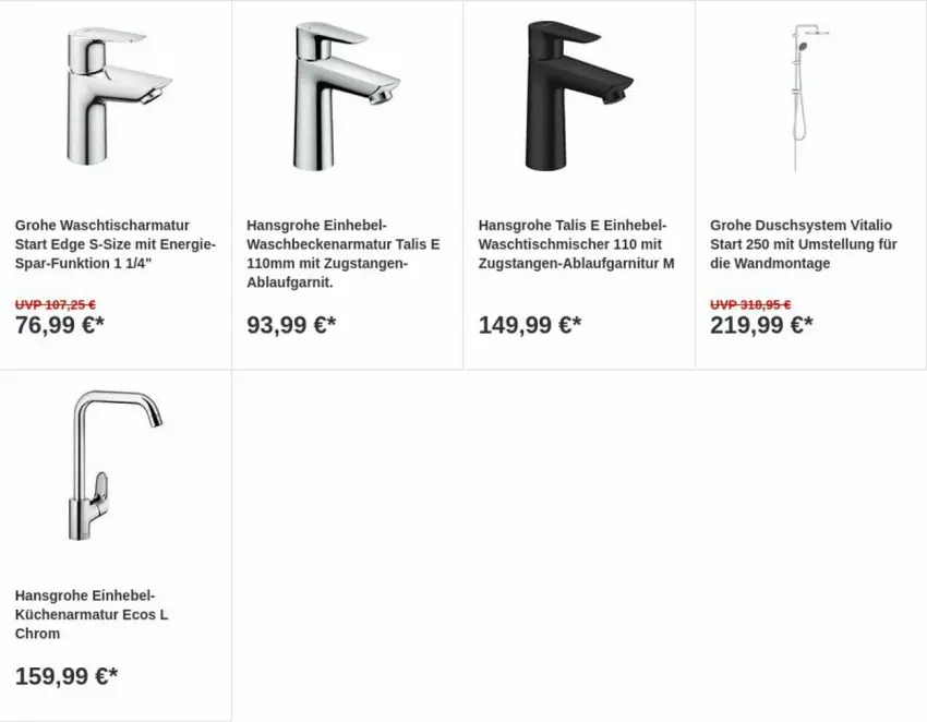 Aktueller Prospekt Obi - Prospekte - von 27.06 bis 05.07.2023 - strona 2 - produkty: armatur, garnitur, grohe, hansgrohe, küche, Küchen, Ti, tisch, vita, waschbecken, waschtisch, waschtischarmatur