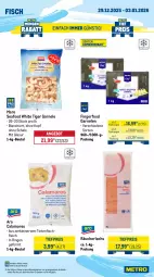 Gazetka promocyjna Metro - Wochen-Angebote Gastro - Gazetka - ważna od 03.01 do 03.01.2026 - strona 6 - produkty: angebot, beutel, eis, fisch, garnelen, lachs, leine, Metro, Räucherlachs, reis, ring, Schal, Schale, Ti, tiefpreis