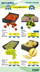 Gazetka promocyjna Metro - Wochen-Angebote Gastro - Gazetka - ważna od 03.01 do 03.01.2026 - strona 7 - produkty: beere, beeren, eis, erdbeere, erdbeeren, galiamelone, limette, limetten, melone, melonen, Mett, metten, obst, reis, Schal, Schale, Ti, tiefpreis, trauben