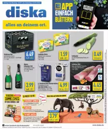 Gazetka promocyjna Diska - Prospekte - Gazetka - ważna od 23.09 do 23.09.2023 - strona 1 - produkty: angebot, angebote, bier, butter, darbo, darboven, deka, eilles gourmet, eis, ente, filet, flasche, gurke, kaffee, krone, landliebe, mumm, reis, salat, Salatgurke, Schleich, schwein, schweine, sekt, Streichzart, Ti, wein, weine, ZTE