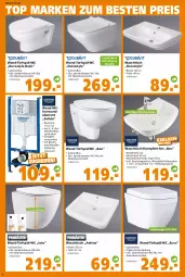 Gazetka promocyjna  - Prospekt für Globus Baumarkt  Achern - Gazetka - ważna od 15.10 do 15.10.2022 - strona 6 - produkty: armatur, auto, Bau, Brei, eis, ente, garnitur, reis, spülung, Ti, tisch, Wand-Tiefspül-WC, waschtisch, waschtischarmatur, wc-sitz