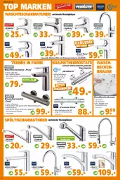 Gazetka promocyjna - Prospekt für Globus Baumarkt Achern - Gazetka - ważna od 15.10 do 15.10.2022 - strona 8 - produkty: adapter, armatur, armaturen, body, brause, handbrause, schlauch, Spültischarmatur, thermostat, Ti, tisch, wandhalterung, Wanne, waschbecken, waschtisch, waschtischarmatur, wasser