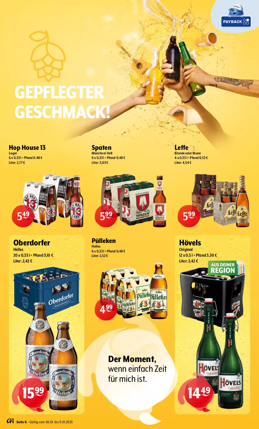 Aktueller Prospekt Getraenke Hoffmann - Prospekte - von 06.01 bis 11.01.2025 - strona 6 - produkty: elle, gin, mac, Spaten, Ti