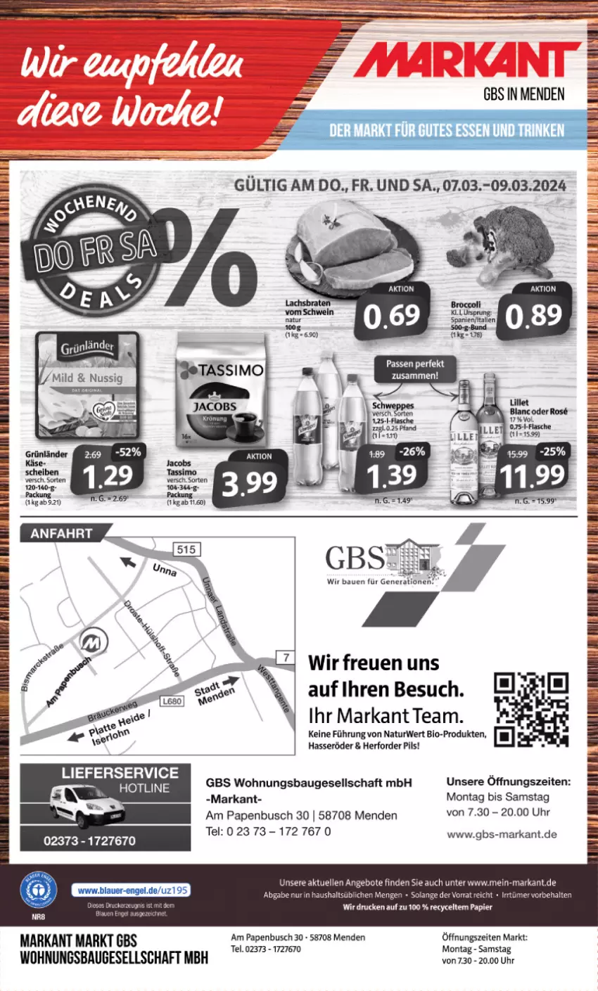 Aktueller Prospekt Markant - Prospekte - von 04.03 bis 09.03.2024 - strona 12 - produkty: angebot, angebote, Bau, bio, brie, eier, elle, hasseröder, lieferservice, natur, pils, rwe, sim, tassimo, Ti, uhr