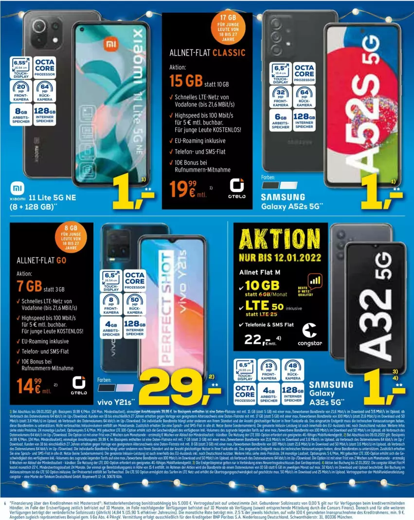 Aktueller Prospekt Euronics - Prospekte - von 22.12 bis 29.12.2021 - strona 6 - produkty: Brei, eis, ente, erde, kamera, monati, tee, Ti, vodafone