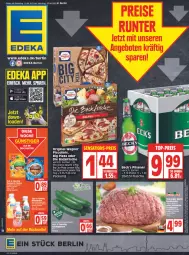 Gazetka promocyjna Edeka - Angebote der Woche - Gazetka - ważna od 23.04 do 23.04.2022 - strona 1 - produkty: angebot, beck's, deka, discount, ente, flasche, getränk, LG, piccolinis, pils, pilsener, pizza, salami, Ti