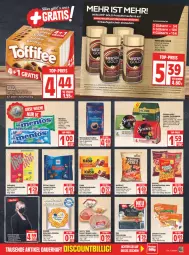 Gazetka promocyjna Edeka - Angebote der Woche - Gazetka - ważna od 23.04 do 23.04.2022 - strona 13 - produkty: beutel, bourbon, brot, butter, chips, crunchips, deka, gin, Gläser, grill, gutschein, ideal für grill, jacobs, Jacobs Crema, kaffee, kaffeepads, kartoffel, kartoffelchips, korn, lieken, lorenz, löslicher kaffee, mentos, milch, mövenpick, mövenpick kaffee, nescafe, Ofen, ritter, ritter sport, rum, rwe, schoko, schokolade, senseo, Sport, Ti, urkorn, vanille, waffeln