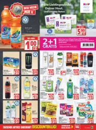 Gazetka promocyjna Edeka - Angebote der Woche - Gazetka - ważna od 23.04 do 23.04.2022 - strona 15 - produkty: alleinfuttermittel, Alwa, amecke, arla, beutel, bio, Cap, capri-sun, cola, creme, deo, discount, drink, duschgel, eis, eistee, elle, flasche, frucht, fruchtsaft, fruchtsaftgetränk, getränk, Handseife, henkel, kraft, l'oreal, limo, mineralwasser, monster, natur, Nestea, Odol, olive, palmolive, pantene, pantene pro-v, pro-v, rel, rind, rinder, saft, säfte, sagrotan, Schal, Schale, schwein, schweine, Seife, shampoo, spülmittel, spülung, tee, Ti, vernel, vita, Vita C, vitakraft, vollwaschmittel, volvic, waschmittel, wasser, wein, weine, windeln, zahncreme