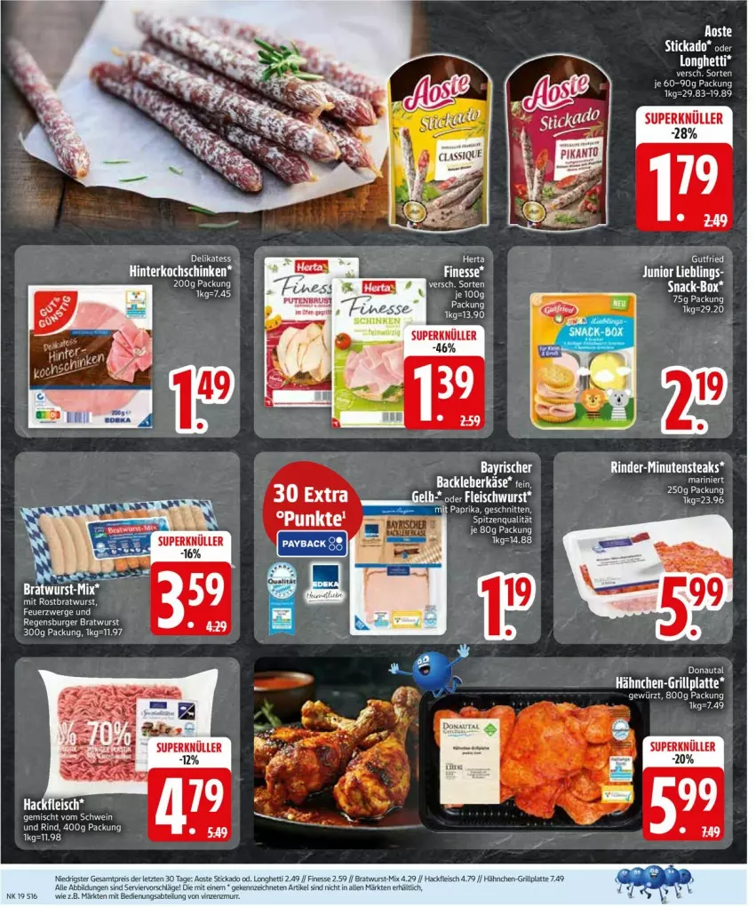 Aktueller Prospekt Edeka - Prospekte - von 04.05 bis 09.05.2026 - strona 18 - produkty: Abtei, bratwurst, eis, ente, fleisch, gewürz, hackfleisch, latte, pute, reis, rostbratwurst, snack, spitzenqualität, tee, Ti, wurst, ZTE