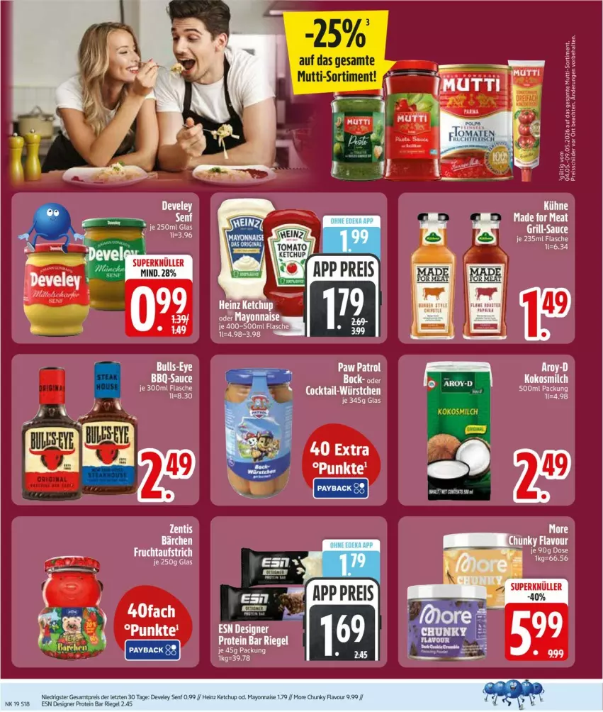 Aktueller Prospekt Edeka - Prospekte - von 04.05 bis 09.05.2026 - strona 20 - produkty: cocktail, develey, eis, grill, heinz, ketchup, Kühne, mayonnaise, reis, riegel, sauce, senf, Ti, Yo, ZTE