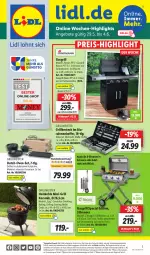 Gazetka promocyjna Lidl - Wochen-Highlights im Onlineshop - Gazetka - ważna od 04.06 do 04.06.2023 - strona 1 - produkty: angebot, angebote, dell, edelstahl, eis, elle, grill, Holz, Kocher, Mode, ndk, reis, rel, Ria, ring, rwe, Schal, Schale, Ti