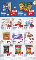 Gazetka promocyjna Combi - Prospekte - Gazetka - ważna od 24.12 do 24.12.2024 - strona 23 - produkty: baileys, beutel, chips, chipsfrisch, duplo, eier, eis, erdnuss, flippies, funny-frisch, Kinder, kinder riegel, kinder schokolade, kitkat, lion, milka, milka schokolade, nuss, oder yogurette, Ofen, popcorn, reis, riegel, schoko, schokolade, smarties, Ti, Yo, yogurette, ZTE