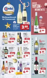 Gazetka promocyjna Combi - Prospekte - Gazetka - ważna od 24.12 do 24.12.2024 - strona 27 - produkty: baileys, burgunder, chantré, cuvée, eier, eierlikör, eis, ente, flasche, freixenet, Germ, jägermeister, likör, lillet, mac, Meister, nuss, puschkin vodka, reis, rum, sekt, Ti, verpoorten, vodka, wein, weinbrand, weine, ZTE