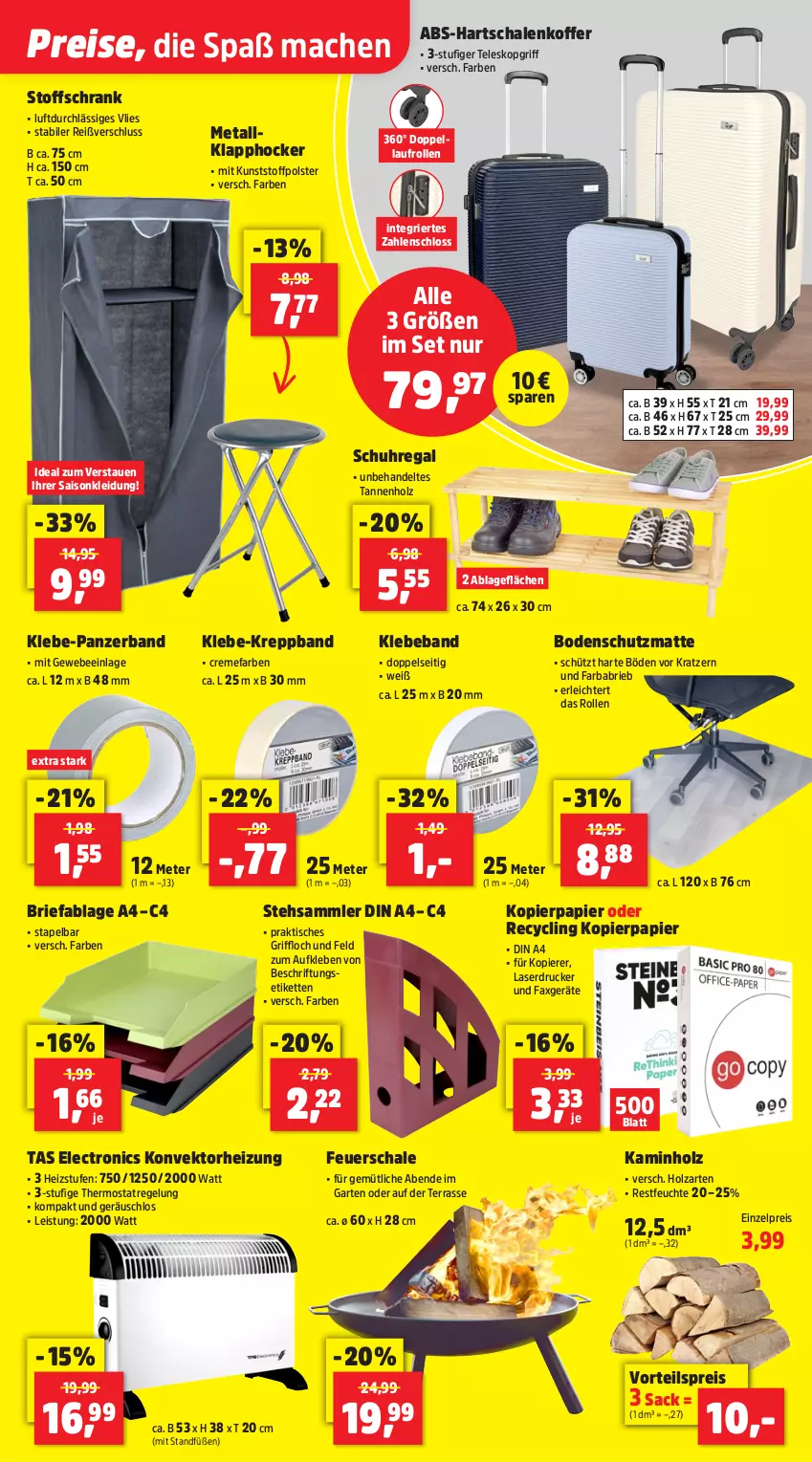 Aktueller Prospekt Thomas Philipps - von 29.09 bis 04.10.2025 - strona 17 - produkty: Beba, brie, Clin, creme, din a4, drucker, eis, feuerschale, Garten, Hartschalenkoffer, hocker, Holz, Kamin, Kaminholz, Kette, kleid, Kleidung, koffer, kopierpapier, Laserdrucker, mac, mm extra, papier, regal, reis, sac, Schal, Schale, Schrank, schuhregal, Teleskop, thermostat, Ti, tisch, uhr, vorteilspreis