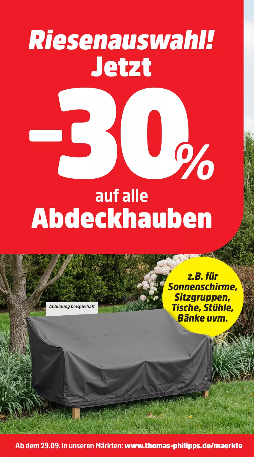Aktueller Prospekt Thomas Philipps - von 29.09 bis 04.10.2025 - strona 4 - produkty: abdeckhaube, eis, schirme, sonnenschirm, Stühl, Ti, tisch