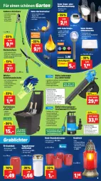 Gazetka promocyjna Thomas Philipps - Gazetka - ważna od 04.10 do 04.10.2025 - strona 3 - produkty: akku, arla, auer, auto, Bau, beleuchtung, blume, blumen, boss, decke, Deckel, eis, Garten, Glaskugel, handschuhe, heckenschere, HP, kraft, Kugel, Lampe, Laubsauger, Laufrad, leds, Leuchte, reis, Ria, ring, sac, Schal, Schere, schuhe, solarlampe, Ti, tisch, vorteilspreis, wasser, ZTE