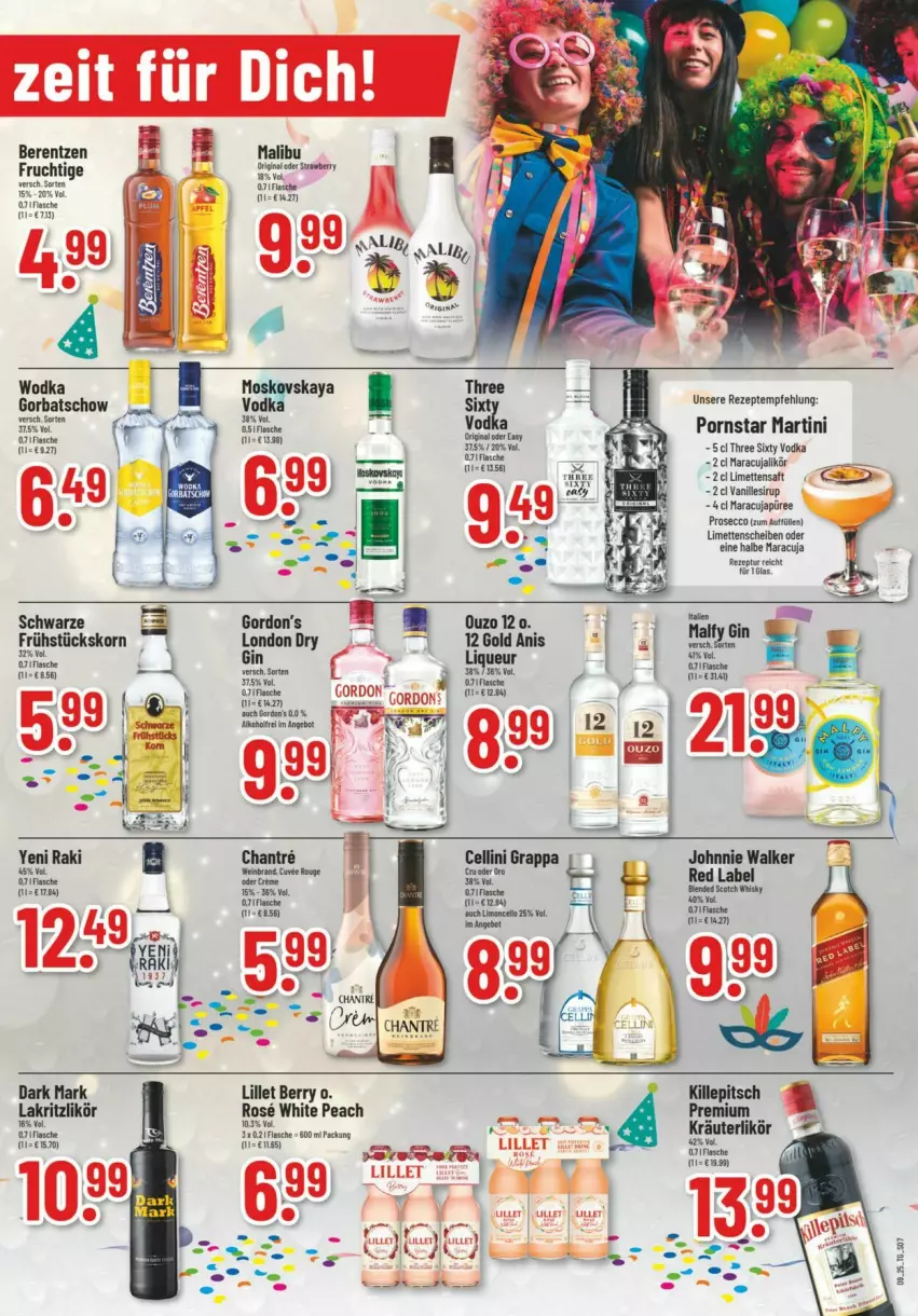 Aktueller Prospekt Trinkgut - Prospekte - von 23.02 bis 01.03.2025 - strona 7 - produkty: berentzen, ecco, flasche, gin, Gorbatschow, gordon, Gordon’s, grappa, johnnie walker, kerze, korn, kräuter, kräuterlikör, Lakritz, likör, lillet, limette, limetten, liqueur, london dry, maracuja, martini, Mett, metten, ouzo, ouzo 12, prosecco, püree, rezept, rezepte, rouge, saft, sirup, Three Sixty, Ti, vanille, vodka, wein, weinbrand, wodka, yeni raki