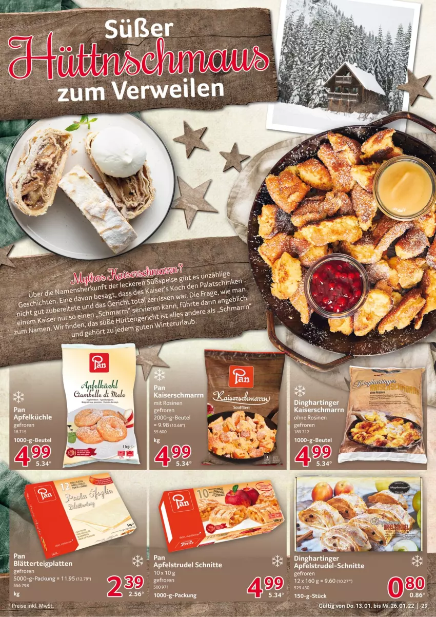 Aktueller Prospekt Selgros - Vorschau:
            Gastro - von 13.01 bis 26.01.2022 - strona 29 - produkty: apfel, Apfelstrudel, ball, beutel, Brei, elle, Kaiser, Kaiserschmarrn, Strudel, Ti