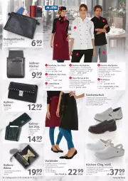 Gazetka promocyjna Selgros - Vorschau:
            Gastro - Gazetka - ważna od 26.01 do 26.01.2022 - strona 36 - produkty: Bank, Bau, baumwolle, eis, fenster, hose, Jacke, Kette, küche, Küchen, Kugel, Lederschuhe, LG, reis, schuhe, Schürze, Tasche, taschen, Ti, Tipi, tisch, tuc, wasser, wolle