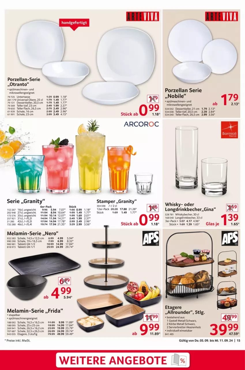 Aktueller Prospekt Selgros - Non Food - von 05.09 bis 11.09.2024 - strona 15 - produkty: angebot, angebote, Becher, dessert, Dessertteller, drink, eis, elle, Etagere, gin, Holz, LG, mikrowelle, nero, reis, Schal, Schale, spülmaschinen, tablet, tablett, tasse, teller, Ti, whisky, Whiskybecher