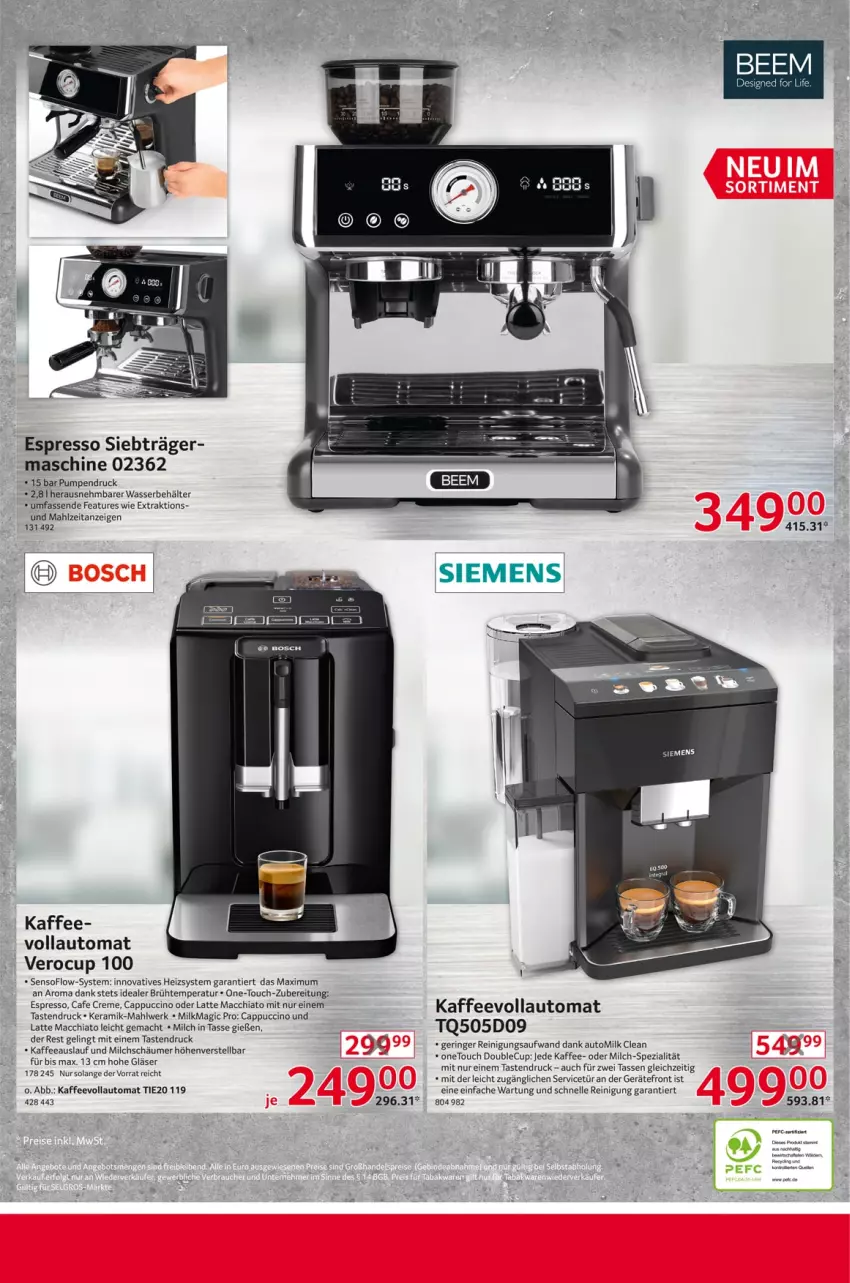 Aktueller Prospekt Selgros - Nonfood - von 25.05 bis 31.05.2023 - strona 24 - produkty: ACC, auto, Behälter, Cap, cappuccino, chia, cin, creme, elle, espresso, Gläser, kaffee, kaffeevollautomat, latte, latte macchiato, mac, macchiato, milch, Reinigung, ring, Spezi, tasse, Ti, wasser