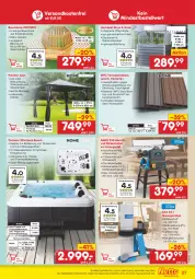 Gazetka promocyjna Netto Marken-Discount - Filial-Angebote - Gazetka - ważna od 19.02 do 19.02.2022 - strona 27 - produkty: adapter, angebot, bambus, Bank, Bau, Baumbank, Behälter, beleuchtung, Brei, eis, elle, Garten, Holz, lack, lion, messer, moskitonetz, natur, ndk, pavillon, pool, Reinigung, reis, Ria, rwe, Schal, schlauch, Ti, versandkostenfrei, Whirlpool, ZTE