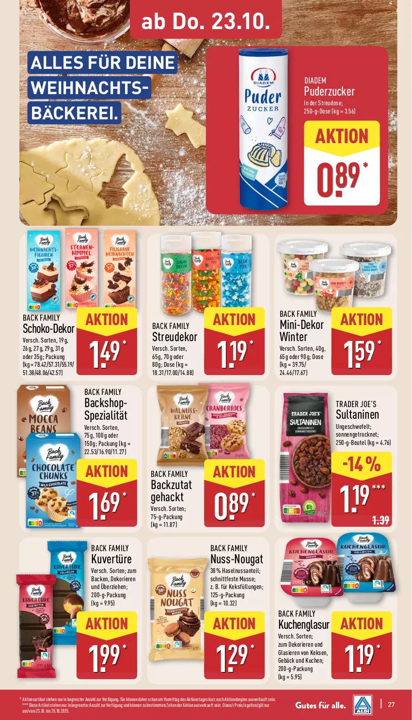 Aktueller Prospekt Aldi Nord - Von Montag - von 20.10 bis 25.10.2025 - strona 27 - produkty: beutel, diadem, eis, gin, haselnuss, keks, kekse, kuchen, nuss, reis, SANTE, schoko, Spezi, Ti, ZTE, zucker