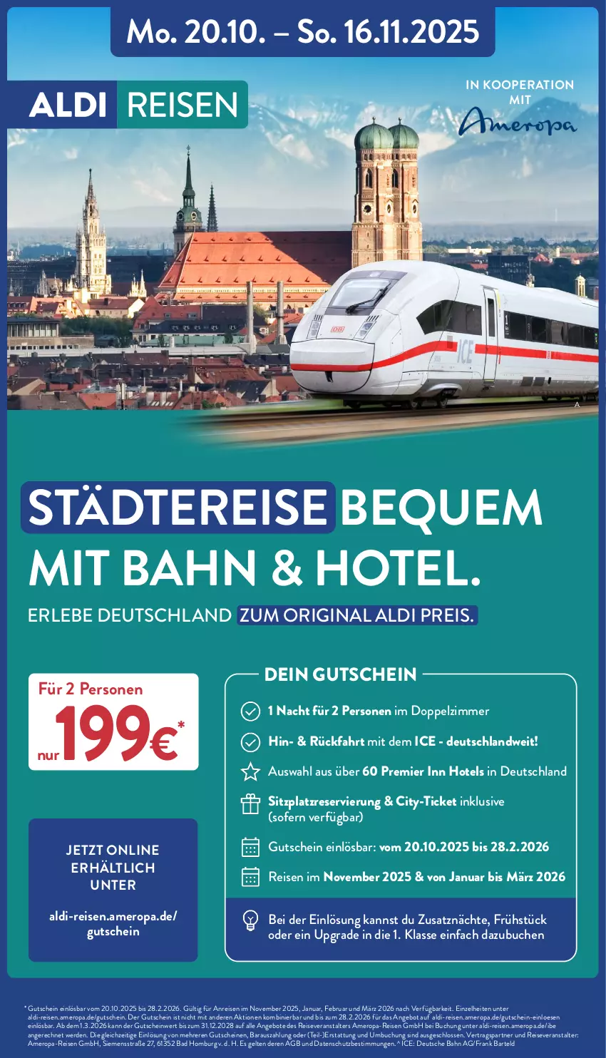 Aktueller Prospekt Aldi Nord - Von Montag - von 20.10 bis 25.10.2025 - strona 42 - produkty: aldi, angebot, angebote, Bad, buch, eis, erde, gin, gutschein, gutscheine, reis, reiseveranstalter, siemens, Ti