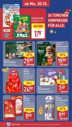 Gazetka promocyjna Aldi Nord - Von Montag - Gazetka - ważna od 25.10 do 25.10.2025 - strona 12 - produkty: Adventskalender, alpenmilch, creme, funny-frisch, gin, leine, merci, milch, milka, Paw Patrol, pom-bär, pringles, riegel, ring, schoko, schokolade, schokoladen, snack, snacks, Spezi, Ti, ültje, ZTE