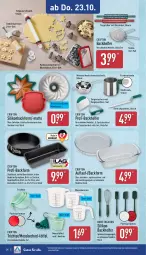 Gazetka promocyjna Aldi Nord - Von Montag - Gazetka - ważna od 25.10 do 25.10.2025 - strona 24 - produkty: Ausstecher, Backform, backofen, Bad, Becher, beutel, Crofton, dell, elle, Gebäckpresse, Germ, gin, HP, keks, Löffel, mehl, Messbecher, mikrowelle, Mode, Ofen, Palette, Ria, ring, Roller, Schal, Schale, Schmelzschale, spachtel, Springform, spülmaschinen, Teigrolle, Ti, wasser, ZTE