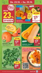 Gazetka promocyjna Aldi Nord - Von Montag - Gazetka - ważna od 25.10 do 25.10.2025 - strona 31 - produkty: butter, creme, eis, feldsalat, feta, Kürbis, nuss, ombra, reis, rezept, salat, Schal, Schale, spaghetti, Ti, tisch, trolli, ZTE