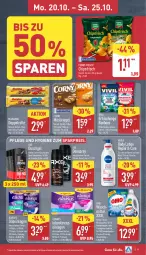 Gazetka promocyjna Aldi Nord - Von Montag - Gazetka - ważna od 25.10 do 25.10.2025 - strona 9 - produkty: Alwa, Always, axe, axe duschgel, beutel, body, body lotion, bonbons, chips, chipsfrisch, corny, deo, deospray, duschgel, eis, elle, flasche, funny-frisch, HP, Lotion, Marabou, müsli, Müsliriegel, nivea, reis, riegel, slip, slipeinlagen, teller, Ti, waschmittel, Waschpulver, ZTE, zucker