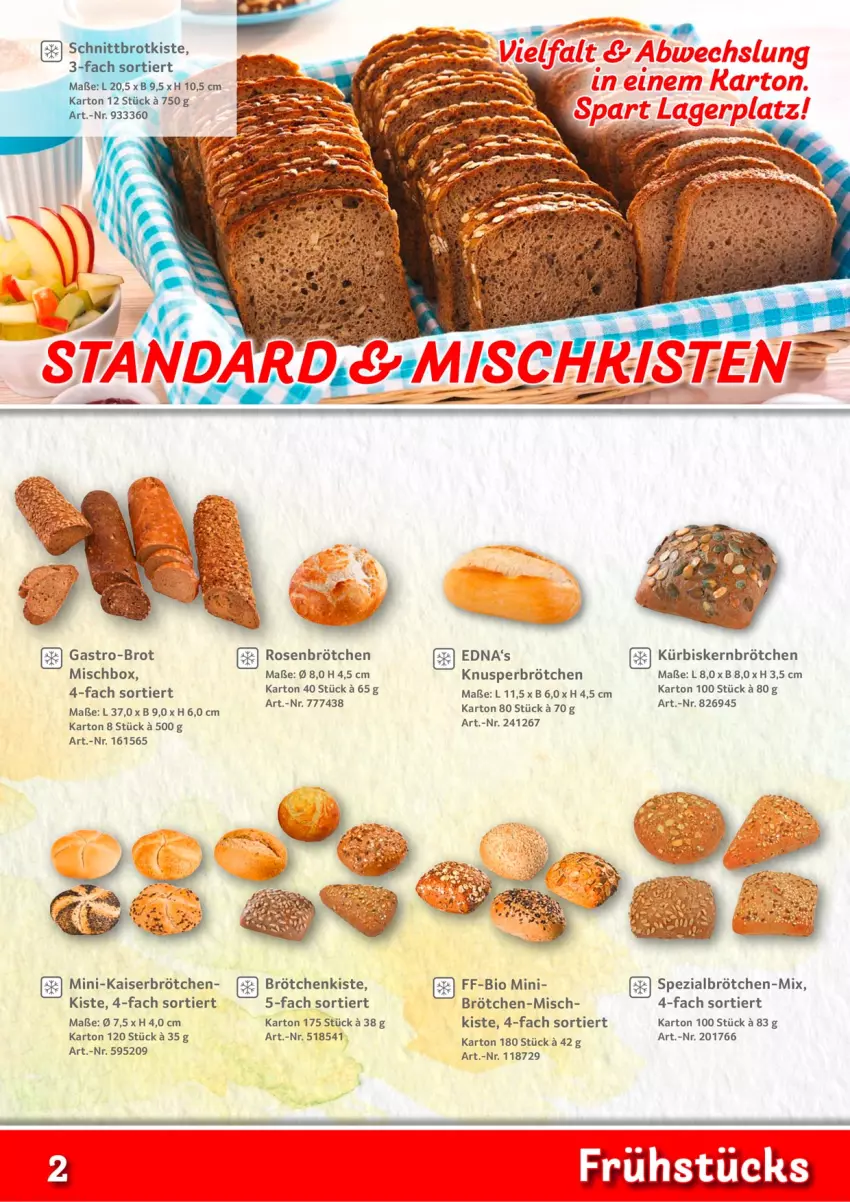 Aktueller Prospekt Selgros - Fruehstuecksideen - von 02.01 bis 31.12.2023 - strona 2 - produkty: bio, brot, brötchen, Kaiser, Kürbis, Kürbiskernbrötchen, rosen, Spezi, Ti