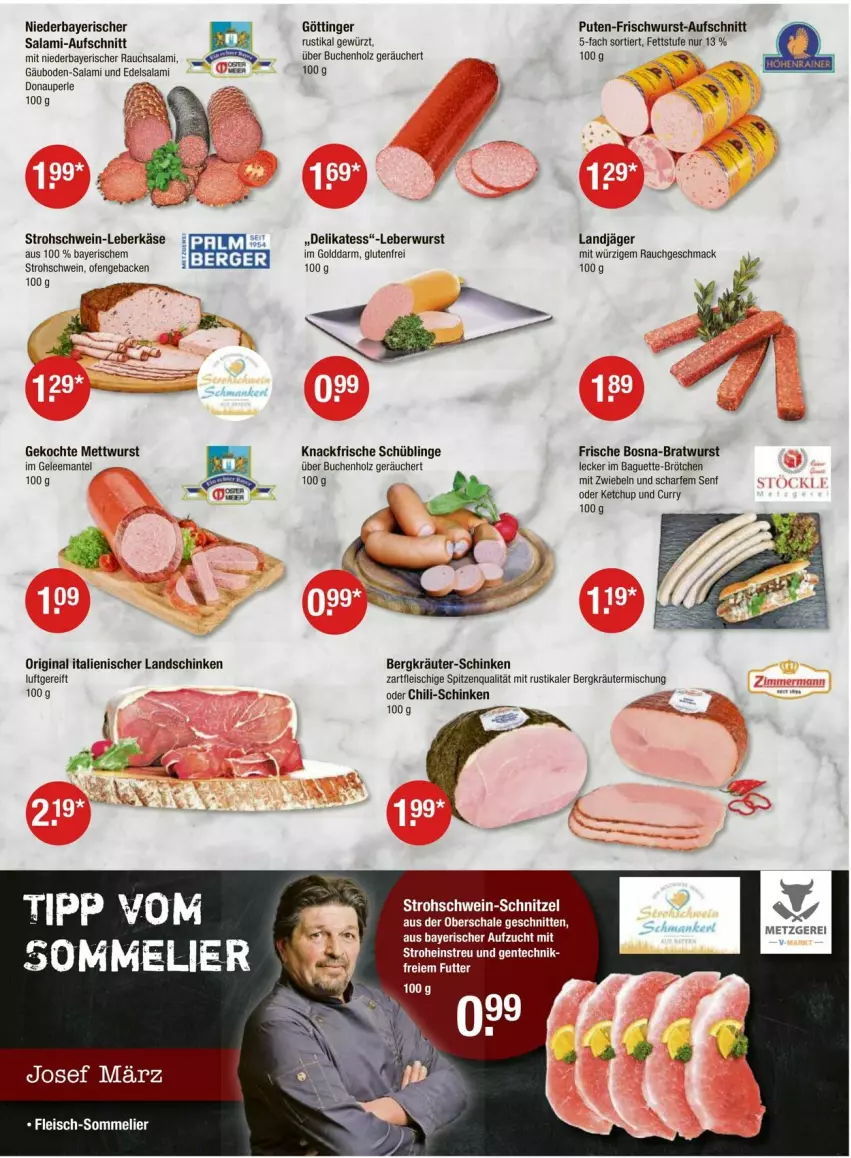 Aktueller Prospekt Vmarkt - Prospekte - von 15.02 bis 21.02.2024 - strona 3 - produkty: aufschnitt, baguette, bratwurst, brötchen, buch, chili, curry, Edelsalami, eis, fleisch, frischwurst-aufschnitt, geback, gelee, gewürz, gin, Holz, Käse, ketchup, kräuter, Kräutermischung, landjäger, landschinken, leberkäs, leberkäse, leberwurst, mac, Mantel, Mett, mettwurst, mit zwiebeln, Ofen, pute, Rauch, salami, Schal, Schale, schinken, schnitten, schnitzel, schwein, senf, spitzenqualität, Ti, wein, wurst, zwiebel, zwiebeln