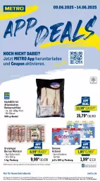 Gazetka promocyjna Metro - App Deals - Gazetka - ważna od 14.06 do 14.06.2025 - strona 1 - produkty: abholpreise, actimel, angebot, angebote, beutel, coupon, danone, eis, filet, ilag, Metro, Rauch, reis, Rotbarsch, rotbarschfilet, rwe, Ti, tisch