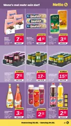 Gazetka promocyjna Netto - Woche 5 - Gazetka - ważna od 04.02 do 04.02.2023 - strona 27 - produkty: alkohol, bowle, burger, erbsen, flasche, Gläser, gsw, gurke, gurken, katlenburger, limo, limonade, limonaden, lindt, Manner, rote bete, schnitten, smarties, smoothie, Ti